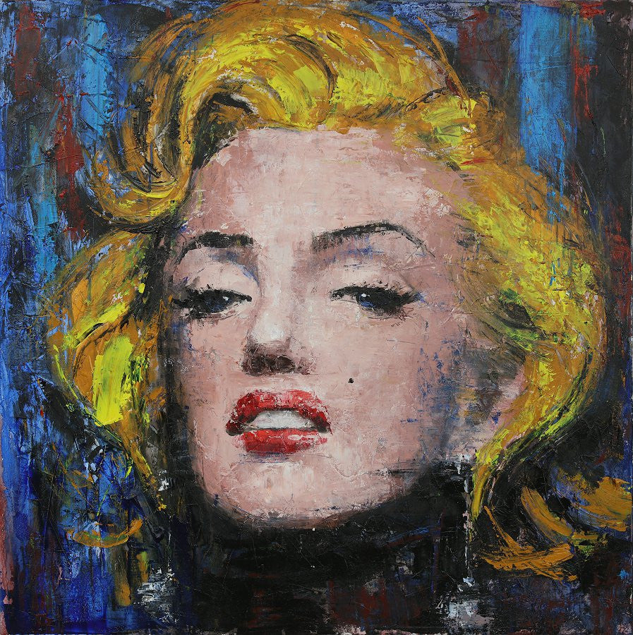 Leinwand (Canvas) handgemalt, LRA Marilyn - 120cm x 120cm