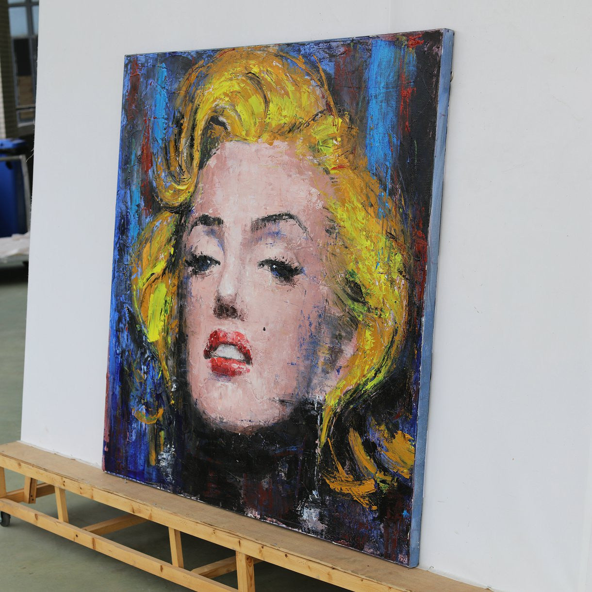 Leinwand (Canvas) handgemalt, LRA Marilyn - 120cm x 120cm