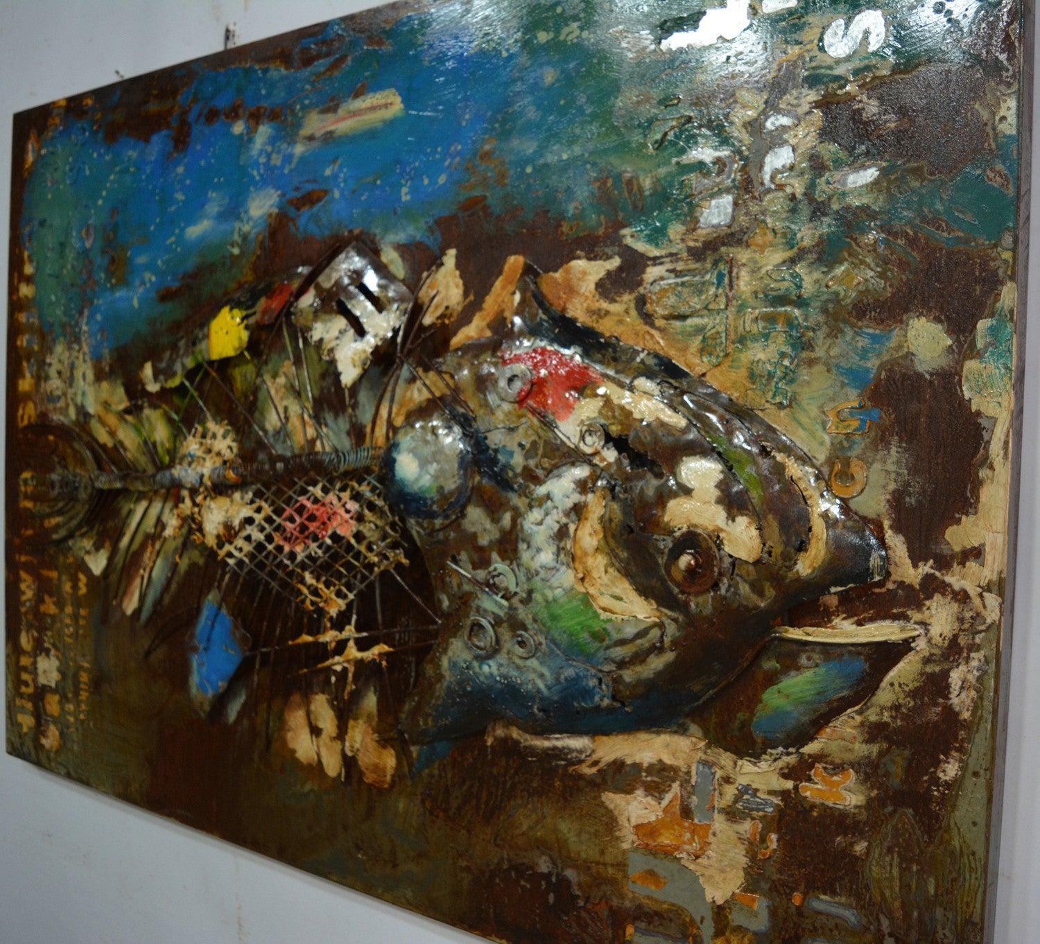 Metallbild, Fisch - 120cm x 80cm