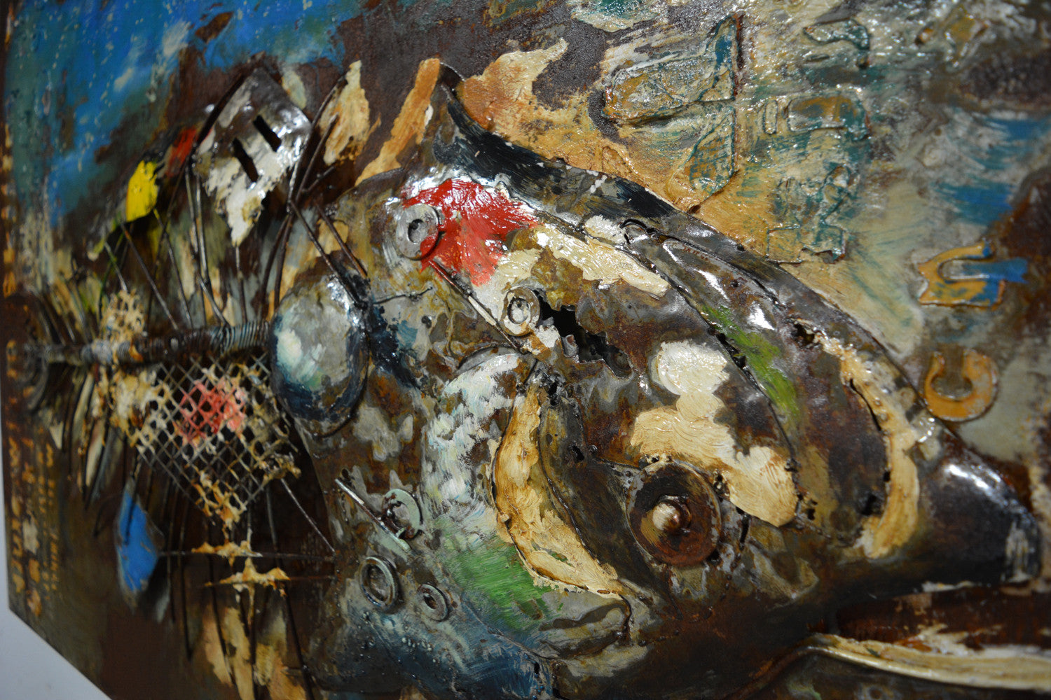 Metallbild, Fisch - 120cm x 80cm